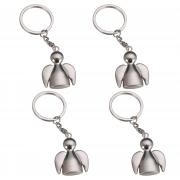 SwirlColor 4 StÃ¼ck Sonnige Puppe SchlÃ¼sselanhÃ¤nger, Schutzengel SchlÃ¼sselanhÃ¤nger mit kostenlosen Organza Geschenkbeutel